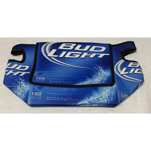 Bud Light Soft Cooler Bag Blue Collapsible 12 12oz bottles || pre-owned